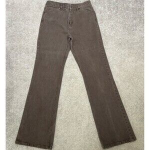 J Jill Womens Stretch Brown Denim Bootcut Flare Jeans Size 6 Western Retro 70s